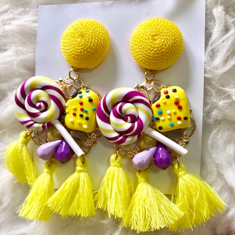 Candy Line- Fringed Earrings 🍭 🍬